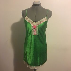 Betsey Johnson Silky Green Nightie